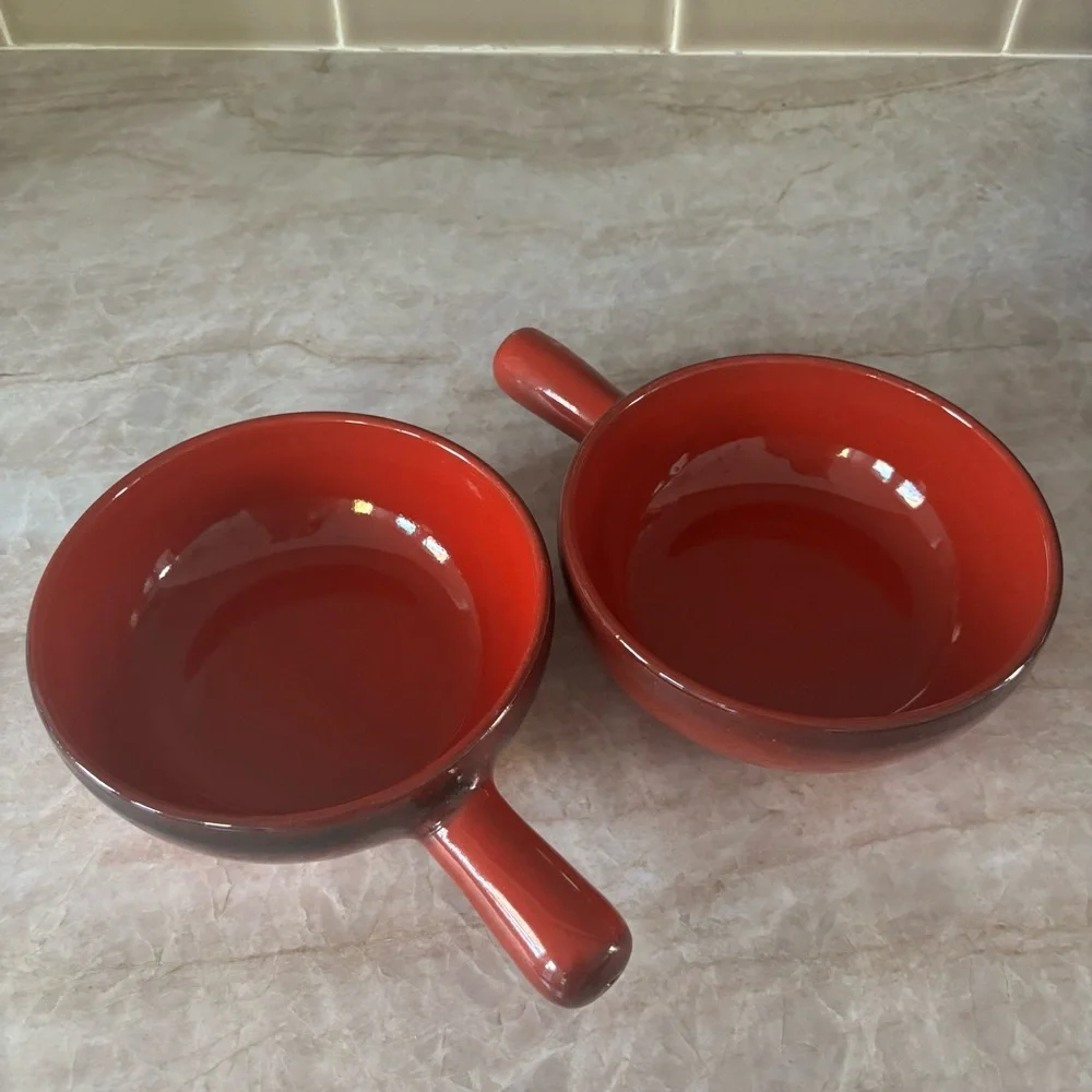 De Silva Terracotta Red Casserole Baking Serving Bowls  Made in Italy